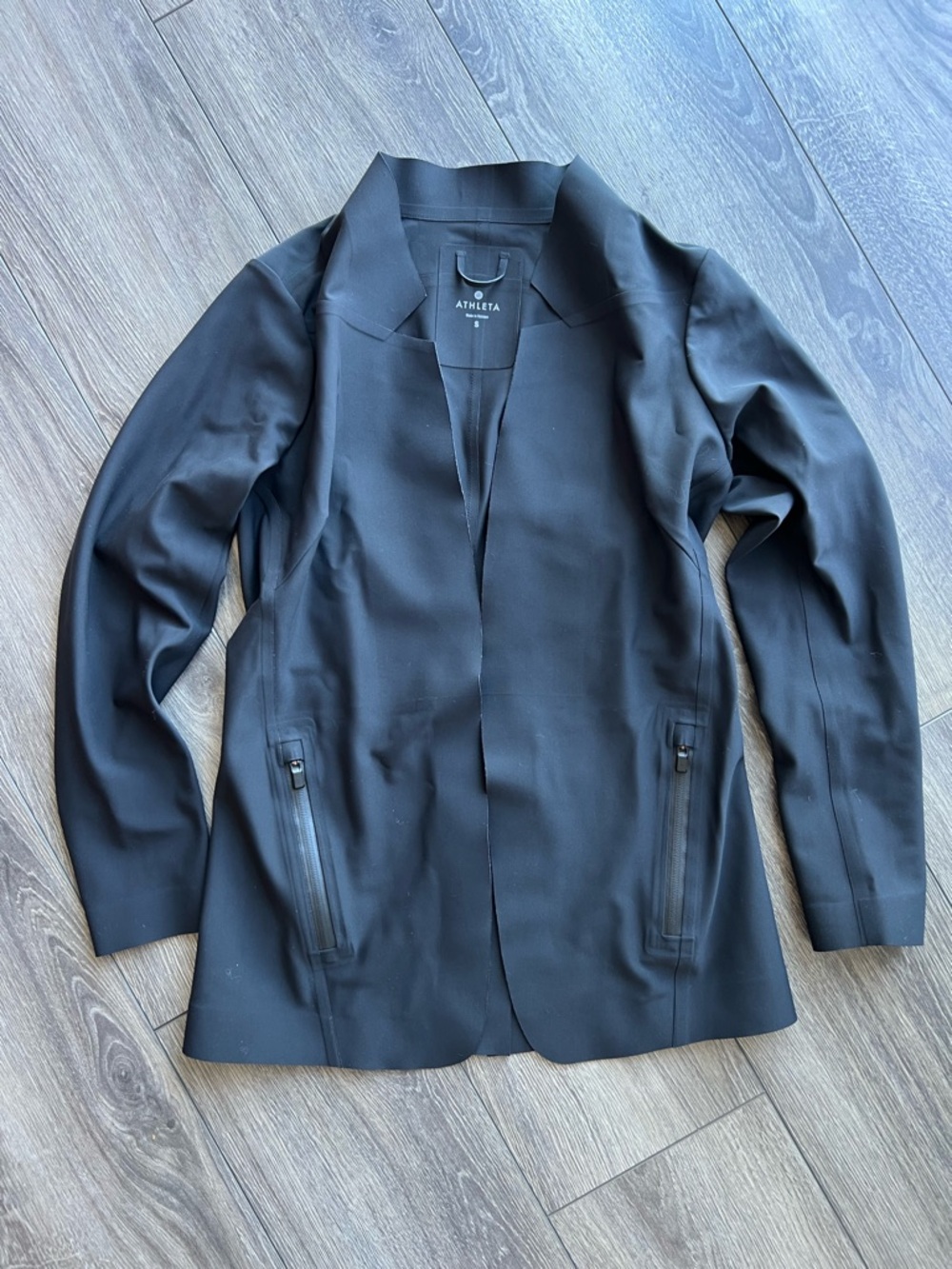 Athleta Women's Black Open-Front Active Jacket